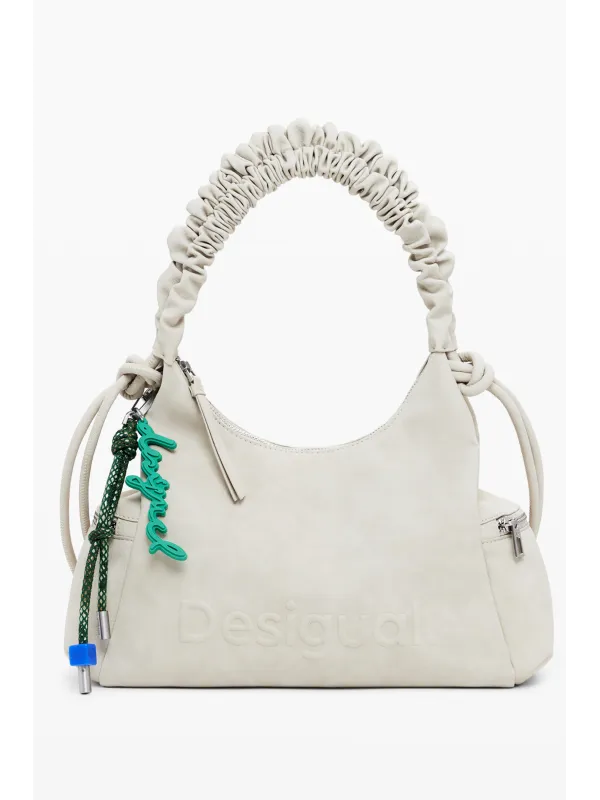 Desigual Damen-Halblogotasche Beige mieten bei Flex-Fashion
