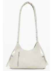 Desigual Damen-Halblogotasche Beige mieten bei Flex-Fashion