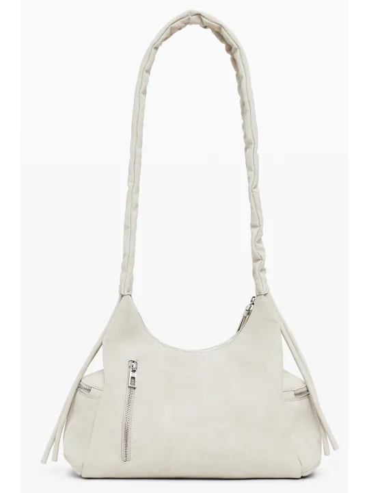 Desigual Damen-Halblogotasche Beige mieten bei Flex-Fashion