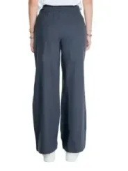 Damenweite Hose graue Stoffhose