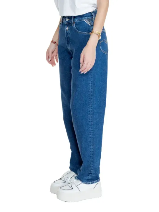 Mittlerlblaues Replay Straight-Leg Jeans