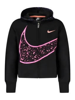 Nike Mädchen Kapuzensweatshirt Schwarz mieten - Flex-Fashion