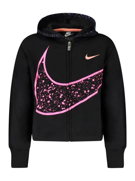 Nike Mädchen Kapuzensweatshirt Schwarz mieten - Flex-Fashion