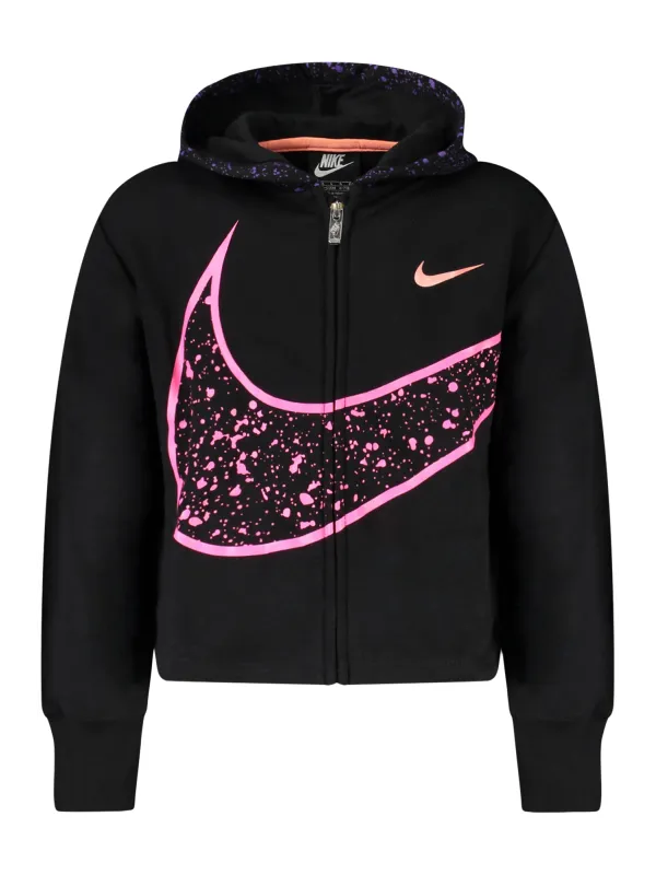 Nike Mädchen Kapuzensweatshirt Schwarz mieten - Flex-Fashion