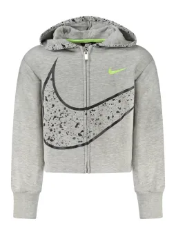 Nike Mädchen Kapuzensweatshirt Grau mieten | Flex-Fashion