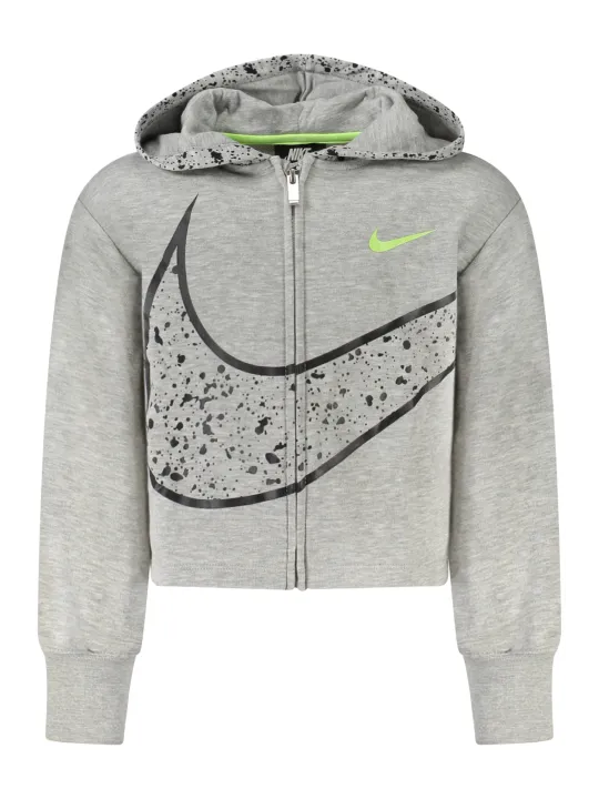 Nike Mädchen Kapuzensweatshirt Grau mieten | Flex-Fashion