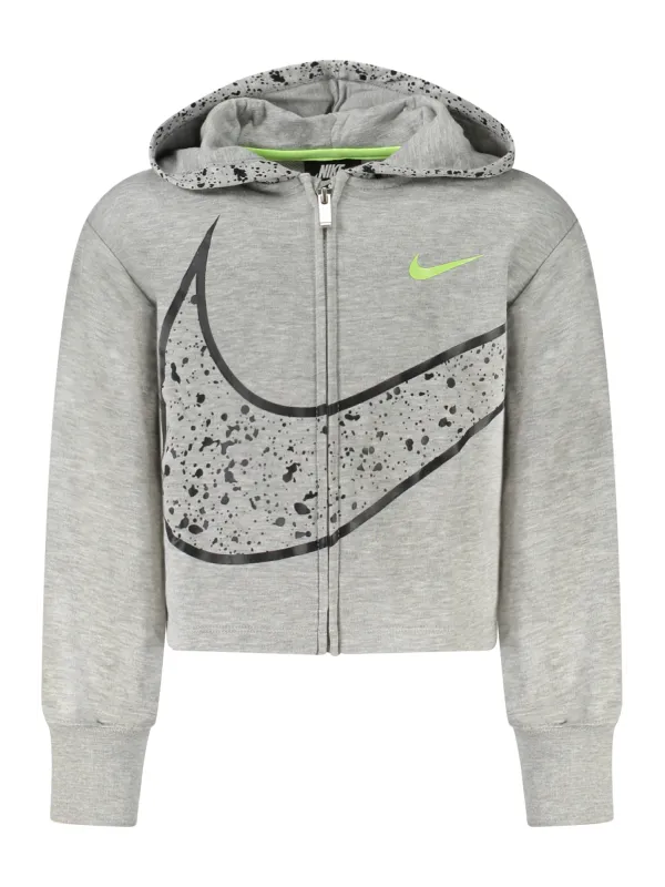 Nike Mädchen Kapuzensweatshirt Grau mieten | Flex-Fashion