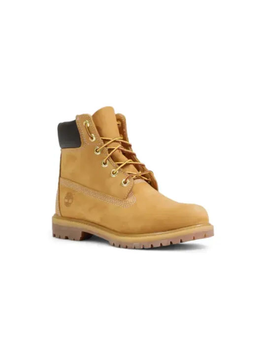 Gelbe Timberland Stiefel mit Schnürsenkeln