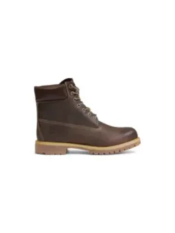 Braune Timberland Lederstiefel Seitenansicht