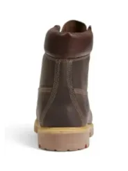 Dunkelbraune Timberland Lederstiefel