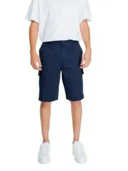 Marineblaue Armani Exchange Cargo-Shorts