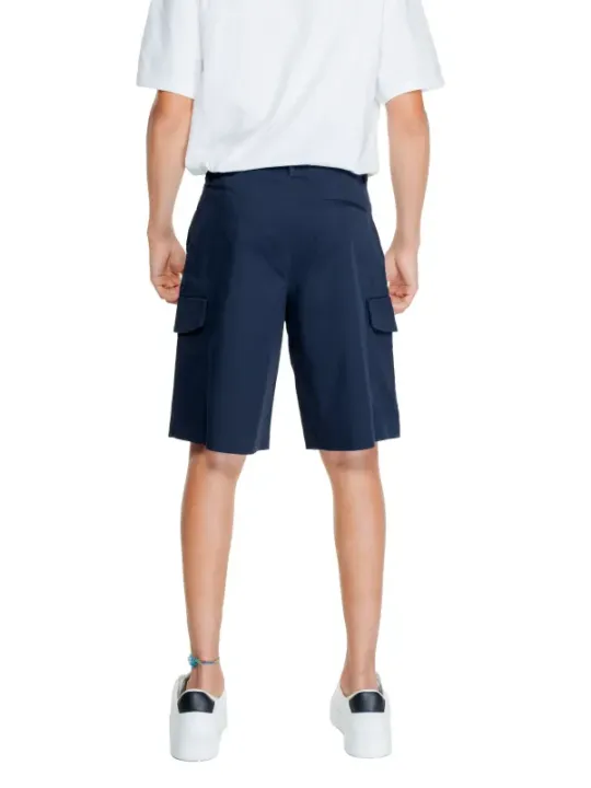 Marineblaue Armani Exchange Cargo-Shorts