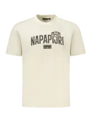 Napapijri Herren T-Shirt Beige mieten | Flex-Fashion Verleih