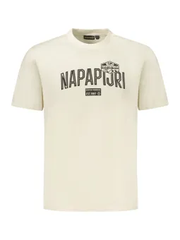Napapijri Herren T-Shirt Beige mieten | Flex-Fashion Verleih