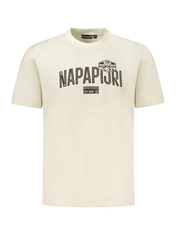 Napapijri Herren T-Shirt Beige mieten | Flex-Fashion Verleih