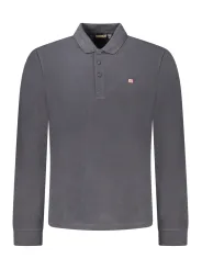 Napapijri Herren Langarm-Poloshirt Schwarz leihen | Flex-Fashion