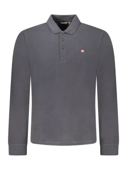 Napapijri Herren Langarm-Poloshirt Schwarz leihen | Flex-Fashion