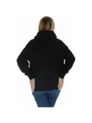 Schwarzer Ellesse Rollkragenpullover aus Wolle