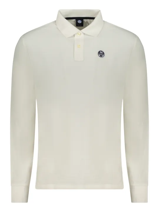 North Sails Herren Langarm-Poloshirt Weiß mieten - Flex-Fashion
