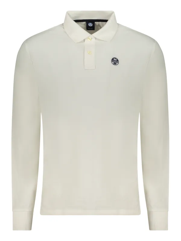 North Sails Herren Langarm-Poloshirt Weiß mieten - Flex-Fashion