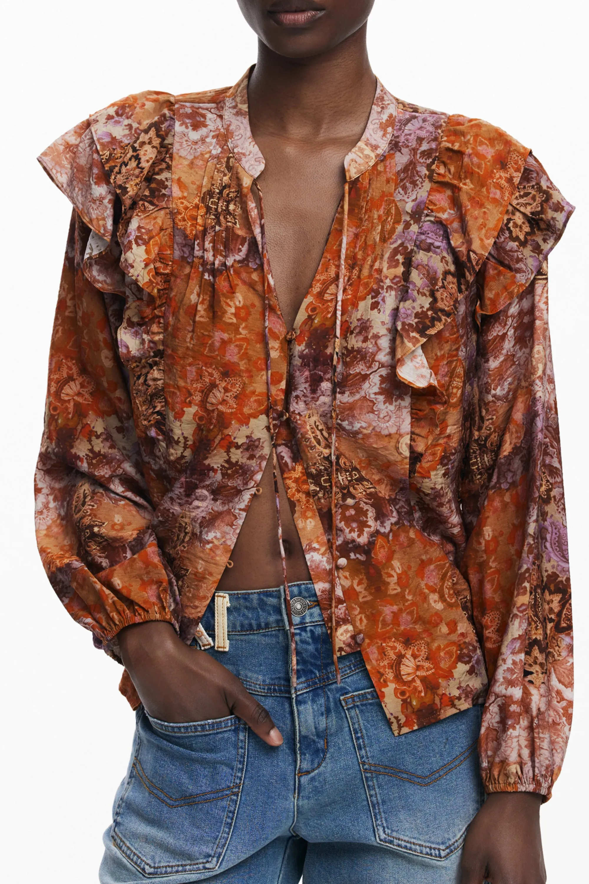 Damen LANGARMSHIRT Orange 25WWBW08_AR7002