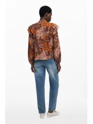Desigual Damen Langarmshirt Orange leihen - Flex-Fashion