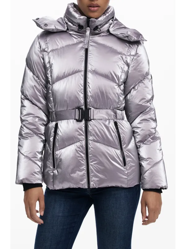 Desigual Metallic-Jacke Rosa leihen | Flex-Fashion Verleih