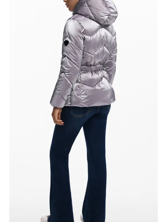 Desigual Metallic-Jacke Rosa leihen | Flex-Fashion Verleih
