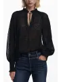 Desigual Damen Hemd Schwarz XS mieten - Flex-Fashion Verleih