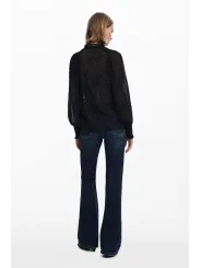 Desigual Damen Hemd Schwarz XS mieten - Flex-Fashion Verleih