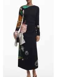 Desigual Damenkleid Schwarz mieten - Flex-Fashion Verleih