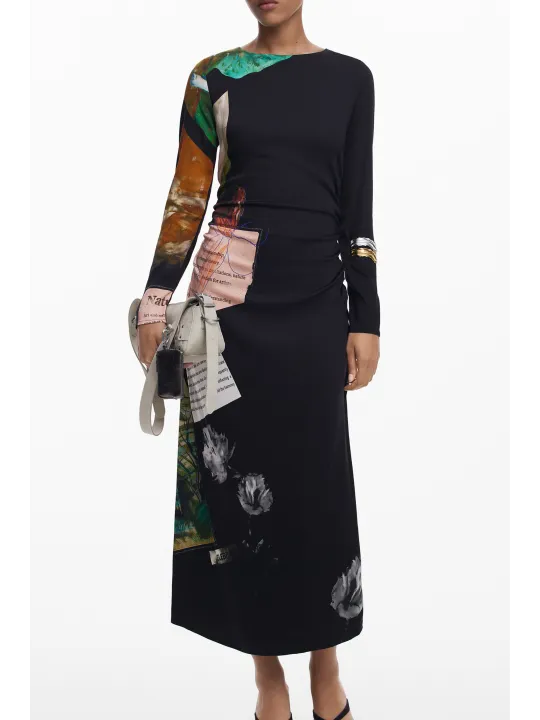 Desigual Damenkleid Schwarz mieten - Flex-Fashion Verleih