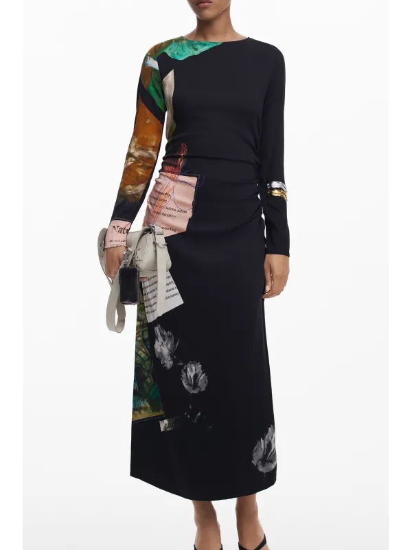Desigual Damenkleid Schwarz mieten - Flex-Fashion Verleih