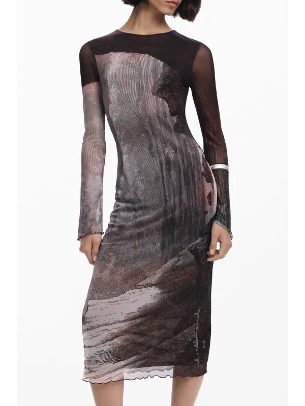 Desigual Damen KLEID Braun | online kaufen