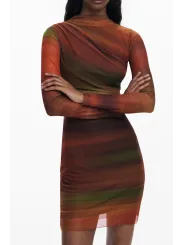 Desigual Damenkleid Orange mieten - Flex-Fashion Verleih