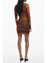 Desigual Damenkleid Orange mieten - Flex-Fashion Verleih