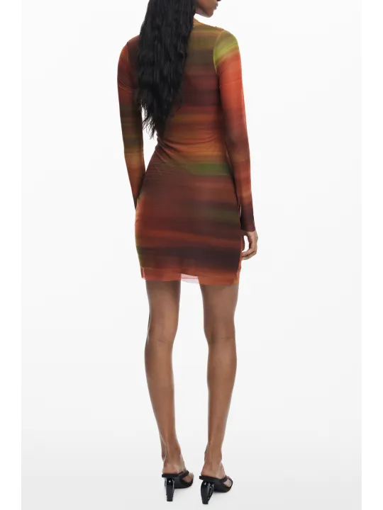 Desigual Damenkleid Orange mieten - Flex-Fashion Verleih