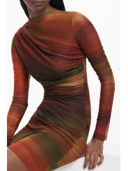 Desigual Damenkleid Orange mieten - Flex-Fashion Verleih