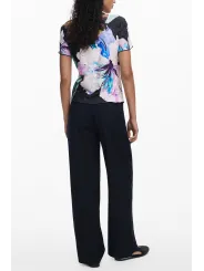 Desigual Damen KURZARM-T-SHIRT Schwarz | online kaufen