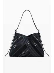 Desigual Damen-Schultertasche Schwarz mieten | Flex-Fashion