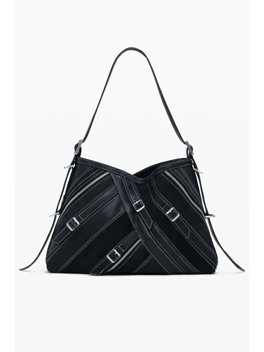 Desigual Damen-Schultertasche Schwarz mieten | Flex-Fashion
