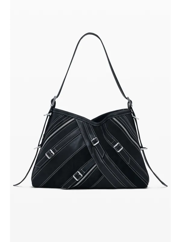 Desigual Damen-Schultertasche Schwarz mieten | Flex-Fashion