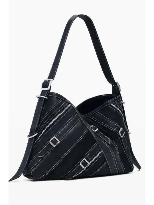 Desigual Damen-Schultertasche Schwarz mieten | Flex-Fashion