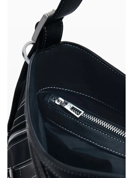 Desigual Damen-Schultertasche Schwarz mieten | Flex-Fashion