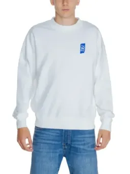 Weißes Replay Sport-Langarmshirt Baumwolle