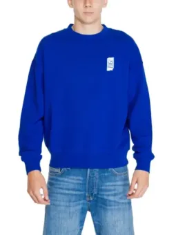 Blauer Replay Baumwoll-Crewneck-Pullover