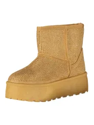 Laura Biagiotti Damen Pelzstiefel Braun mieten | Flex-Fashion