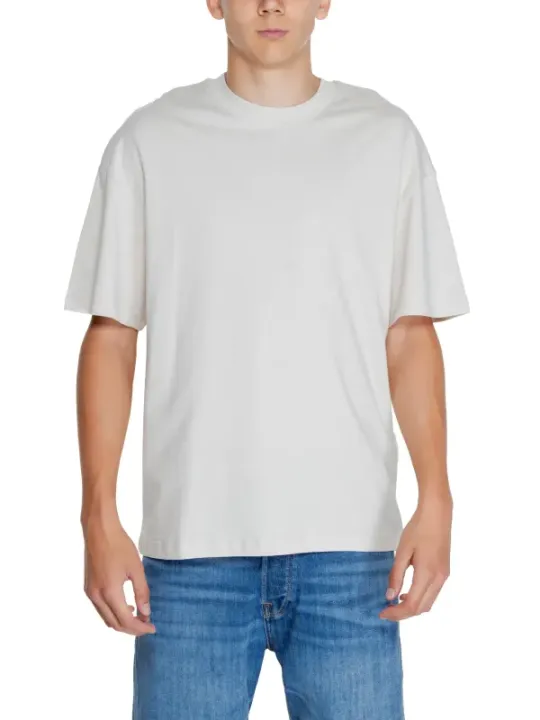 Jack & Jones weißes Baumwoll-T-Shirt