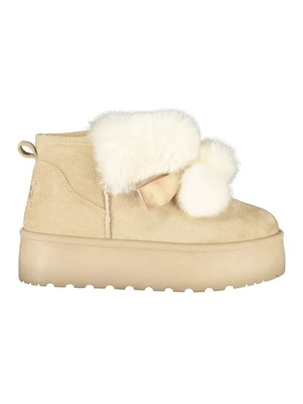 Laura Biagiotti Damen Stiefelette Beige mieten | Flex-Fashion