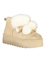 Laura Biagiotti Damen Stiefelette Beige mieten | Flex-Fashion